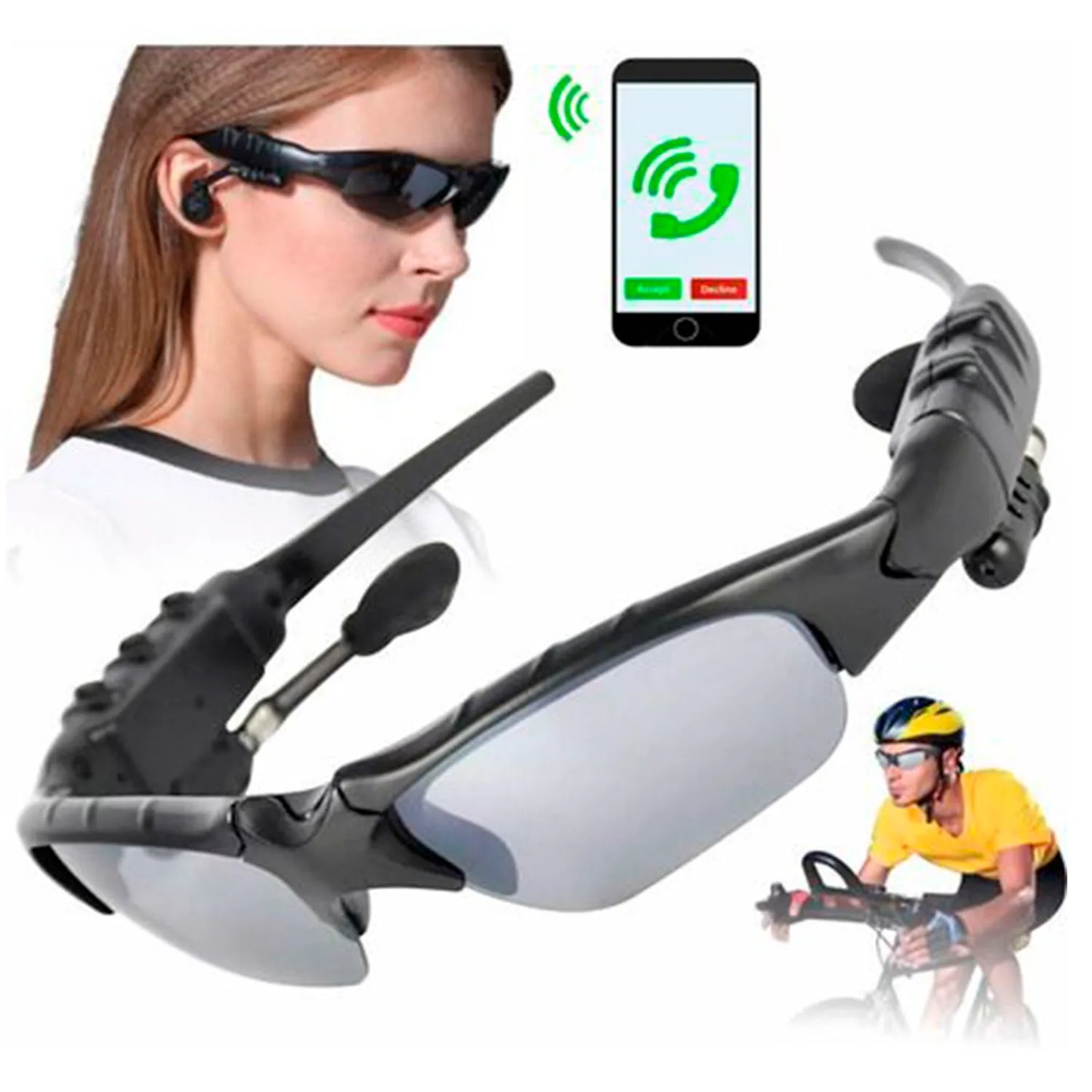 Lentes con Audifonos Bluetooth